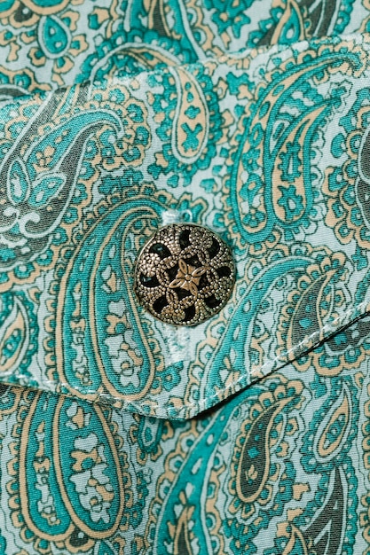 Close-up paisley pattern dress with button