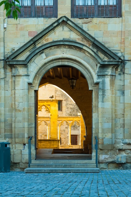 Free photo close up of palace of the kings of navarre at olite