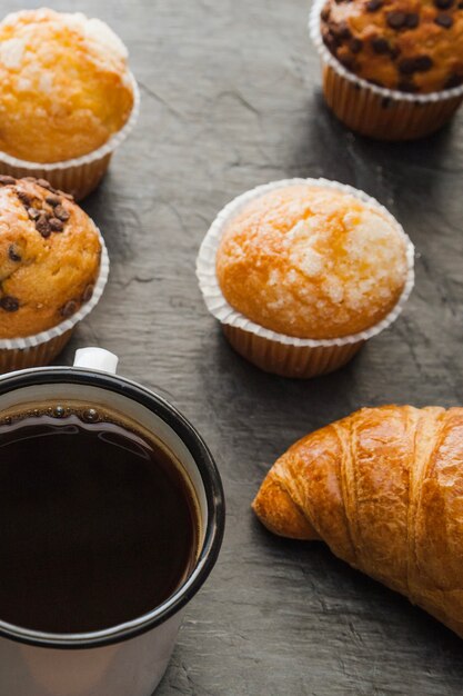 Close-up pastry for breakfast