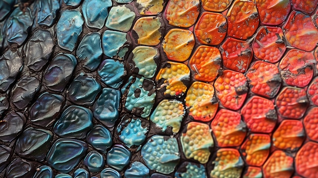 Free photo close up on  pattern of scales