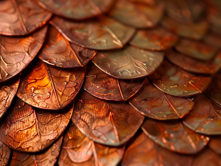 Free Photo close up on  pattern of scales