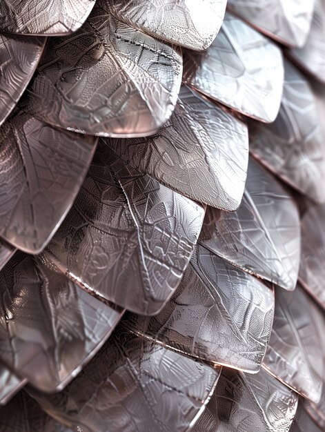 Close up on  pattern of scales