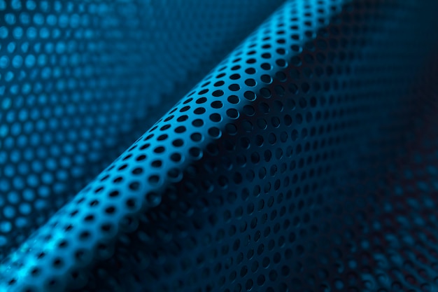 Free photo close up on perforated fabric