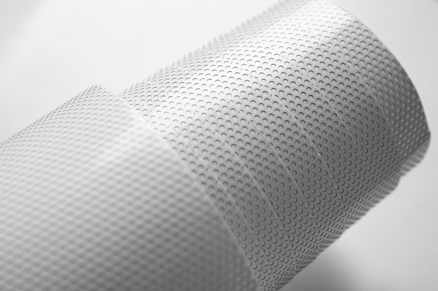 Free photo close up on perforated fabric