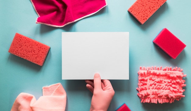 Free photo close-up person holding a piece of paper