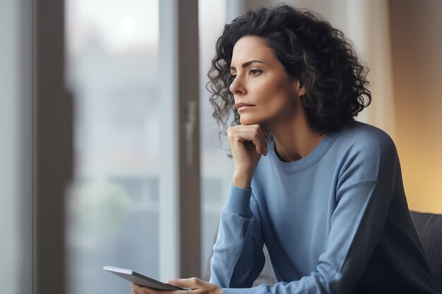 Close up on person suffering from anxiety