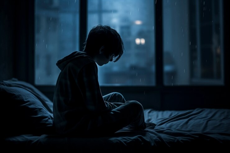 무료 Photo 우울증 에 시달리는 사람 을 근접 으로 찍는 것