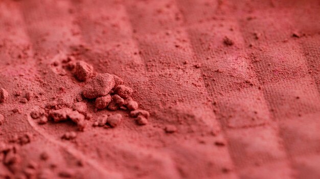 Close up pigment powder