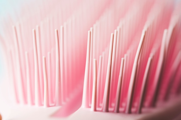 Close-up pink comb