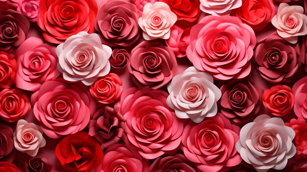 Close up pink roses background