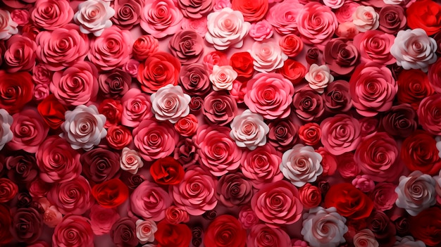 Крупным планом розовые розы фон