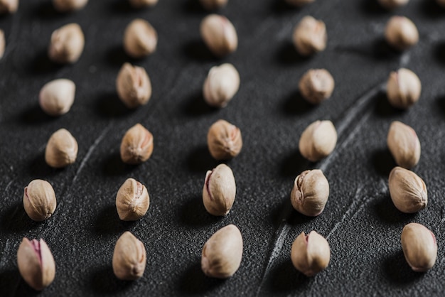 Composizione di pistacchio di primo piano