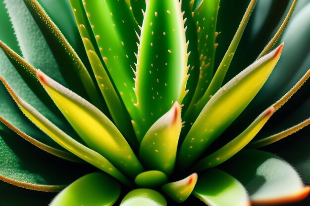 Free photo a close up of a plant with a green center and a green center.