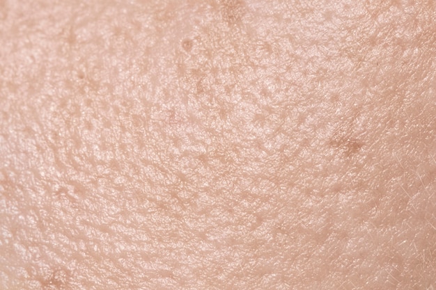 Close up on pores texture