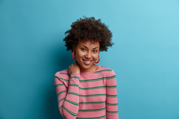 Close up portrait of an attractive young woman isolated