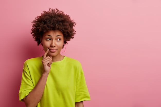 Close up portrait of an attractive young woman isolated