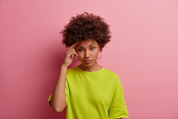 Close up portrait of an attractive young woman isolated