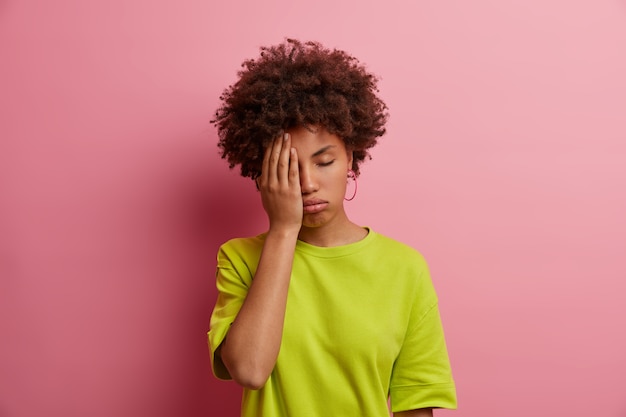 Close up portrait of an attractive young woman isolated