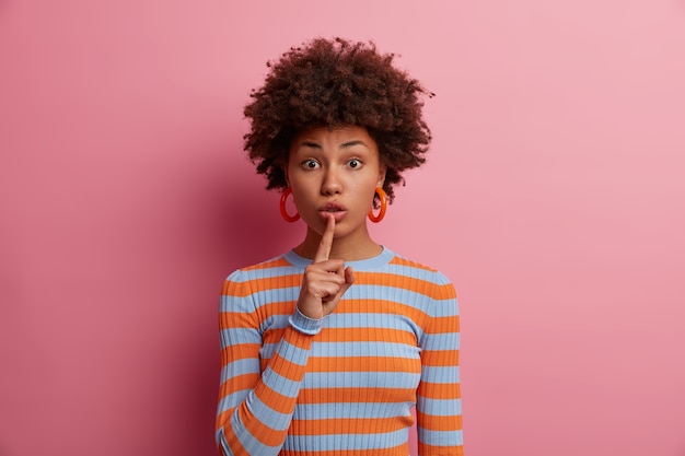 Close up portrait of an attractive young woman isolated