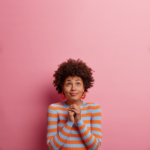 Close up portrait of an attractive young woman isolated