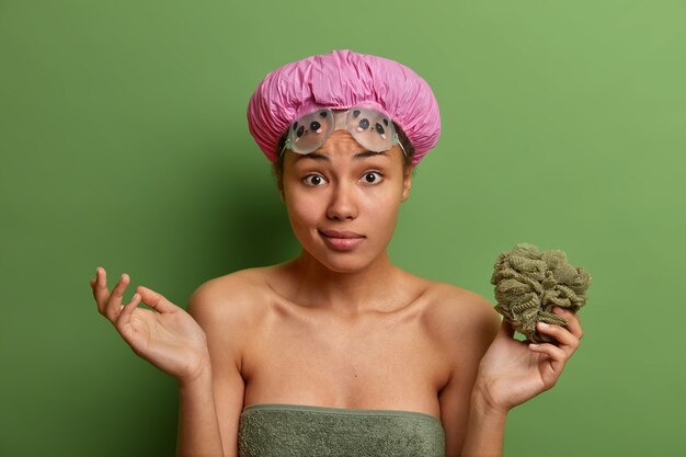 Close up portrait of an attractive young woman isolated