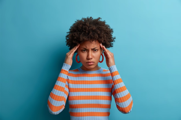 Close up portrait of an attractive young woman isolated