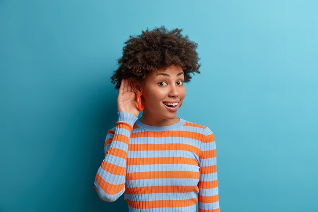 Close up portrait of an attractive young woman isolated