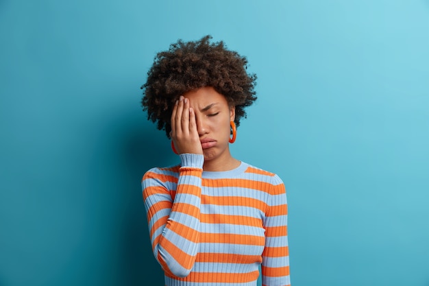 Close up portrait of an attractive young woman isolated