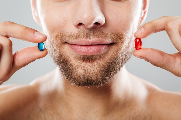 close up portrait of a bearded man