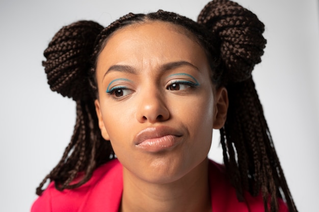 Close up portrait of beautiful woman