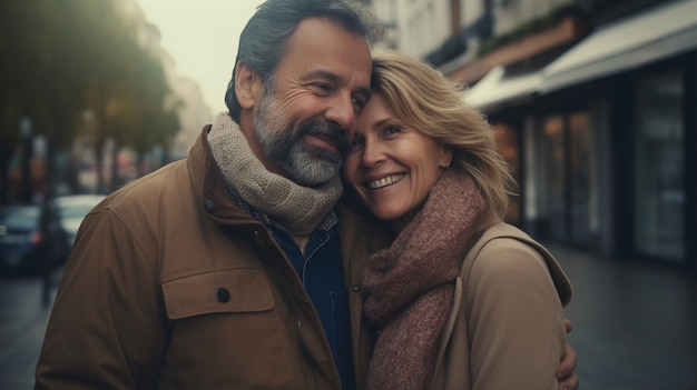 Free photo close up portrait on couple together