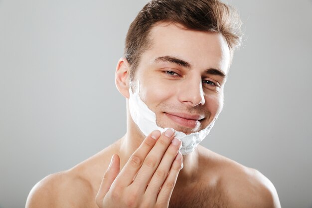 Close up portrait of a happy man