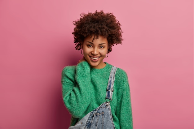 Close up portrait of young beautiful woman isolated