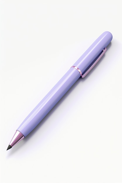 Primo piano sulla penna viola