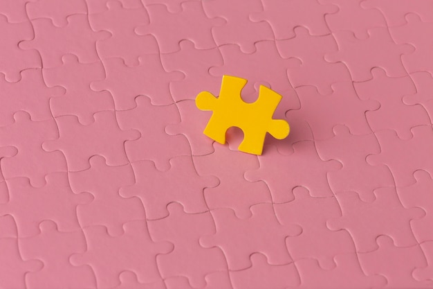 Close up on puzzle background