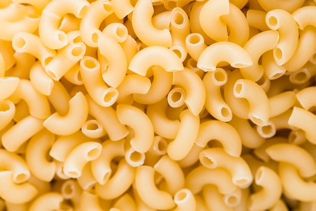 Close-up raw pasta