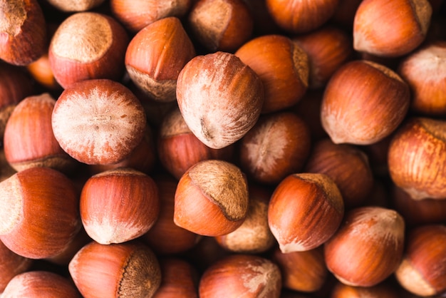 Close-up ripe chestnuts background