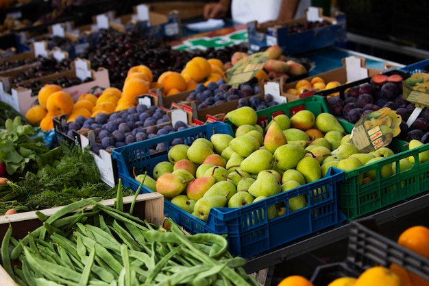 Close up on ripe and delicious vegetables