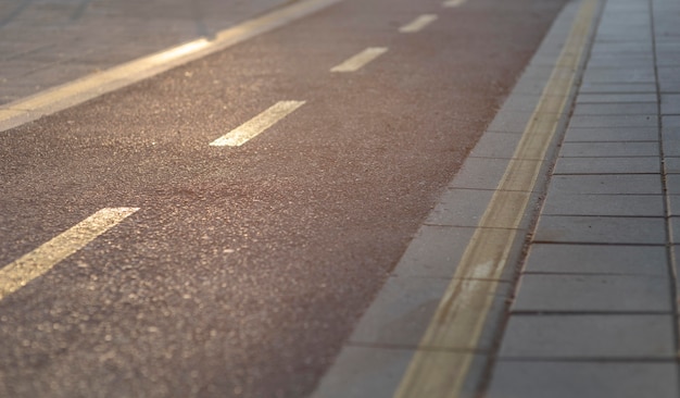 Close up road view