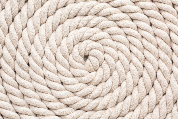 Close-up of rope texture composition