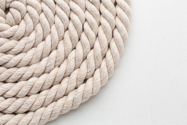 Close-up of rope texture composition