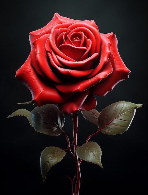 Free photo close up on rose isolated