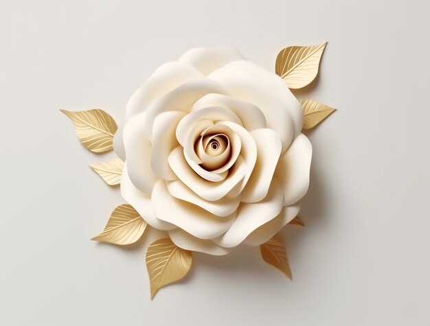 Close up on rose isolated