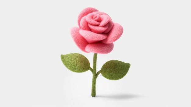 Free photo close up on rose isolated