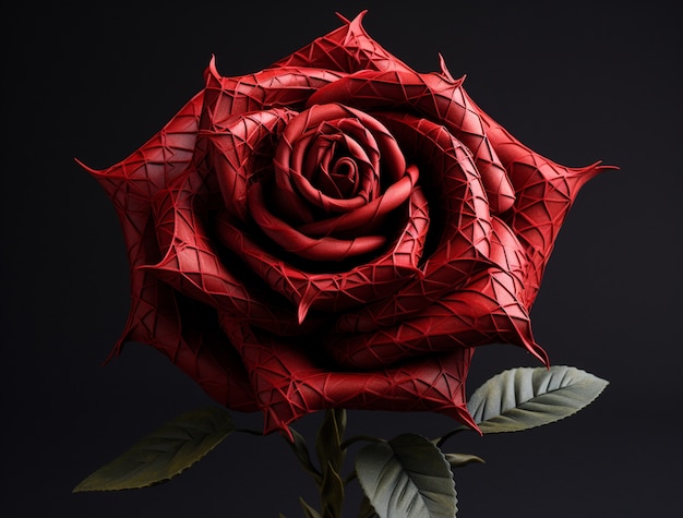 Free photo close up on rose sculpture