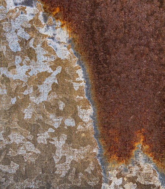 Free photo close-up of rusty metal surface