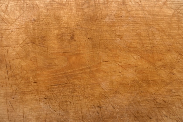 Close-up of scratched wooden floor
