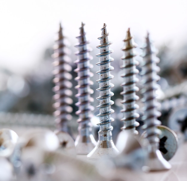 Close up of screws