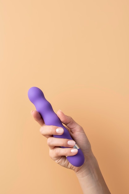 Foto gratuita primo piano sul giocattolo del sesso