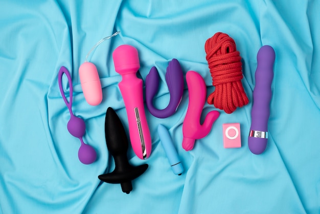 Close up on sex toys